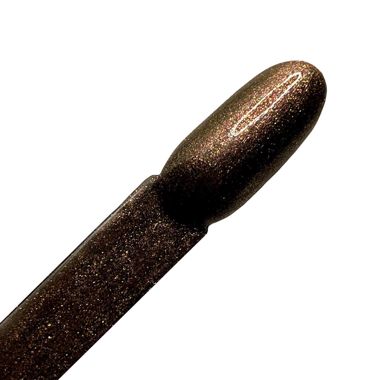 non fading non yellowing flexible and easy soak off removal plethora of gold, bronze and brown sparkles gel nail polish | Miss Dolla