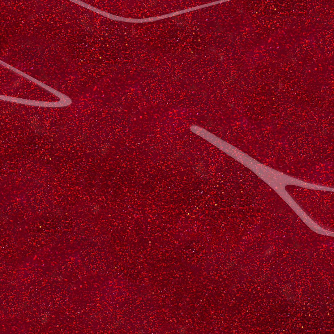 deep red with hints of orange and glitter gel nail polish | Dolla