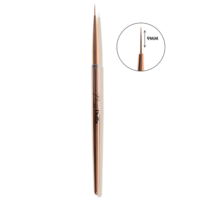 Large thin 9mm liner brush for extra fine and long lines gel nail art