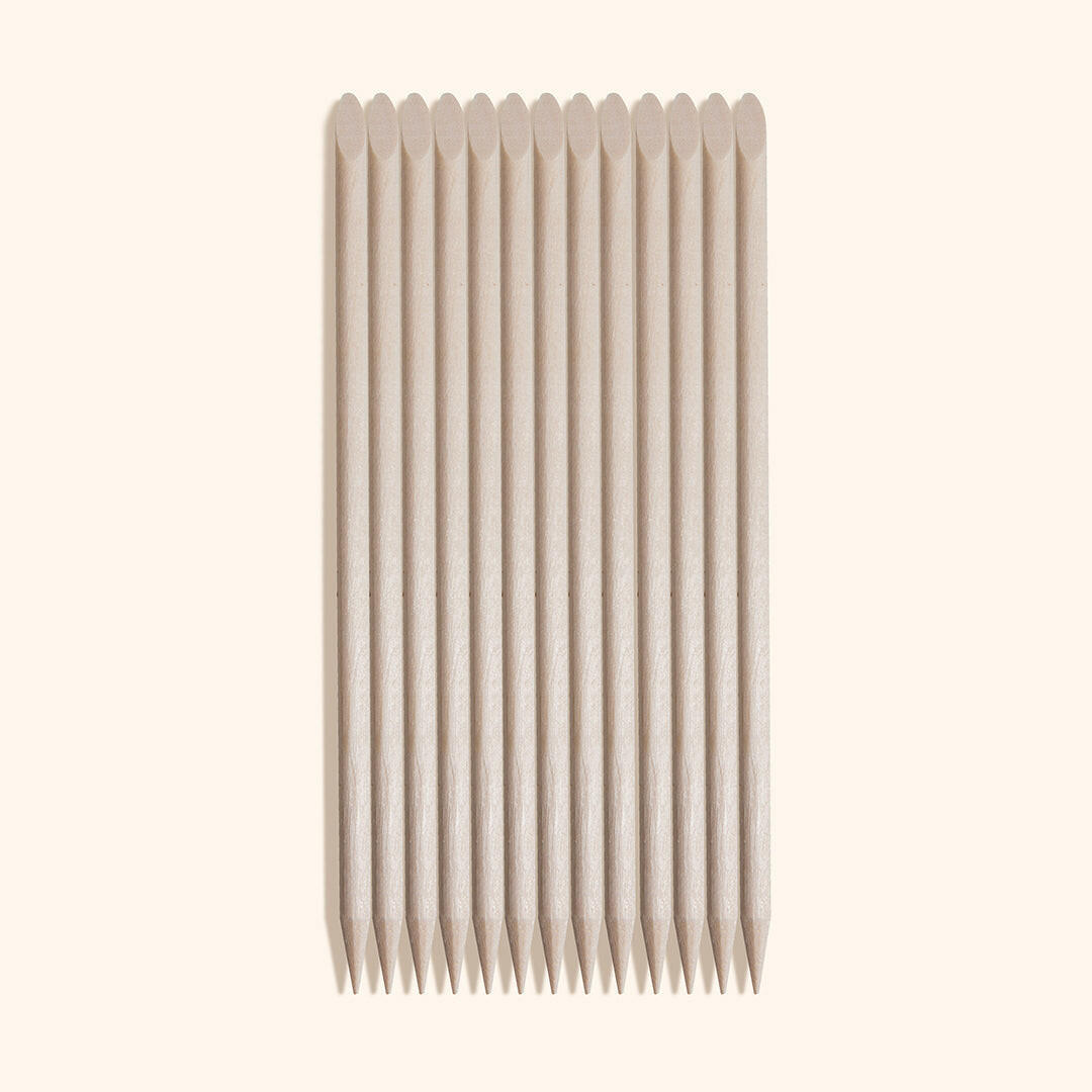 Large wooden cuticle sticks / pushers remove dead skin and use for nail design, manicures and pedicures