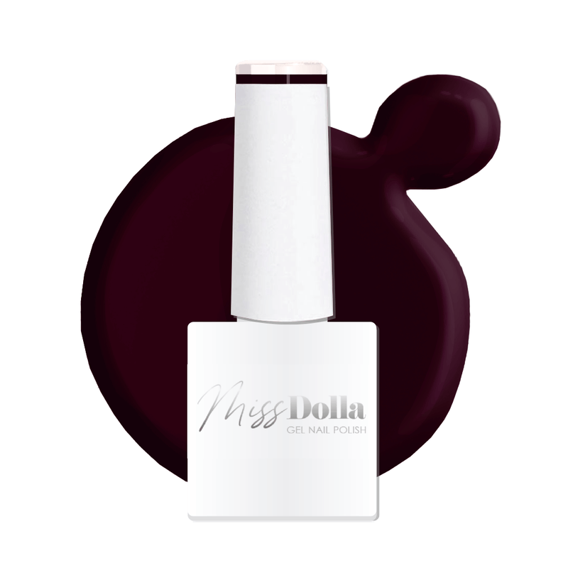 bestseller autumn and winter durable and flexible long lasting Dark and full of depth purple gel nail polish | Miss Dolla